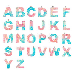 26шт 26 стиля прозрачные подвески из эпоксидной смолы&nbsp;CRES-TA0001-13