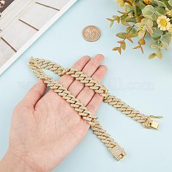 Теннисное колье с кристаллами и стразами&nbsp;NJEW-WH0009-13