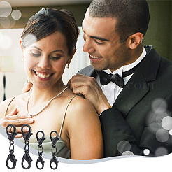 50 шт. 2 стиля сплава двойной карабин-клешня&nbsp;FIND-NB0004-74