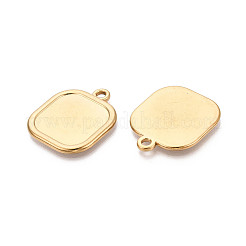 Оправы для подвесок из нержавеющей стали 304 в виде кабошонов&nbsp;STAS-N108-73G