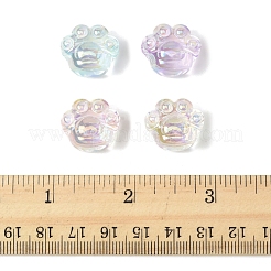 32шт УФ-покрытие Радужные переливающиеся акриловые бусины&nbsp;OACR-FS0002-15