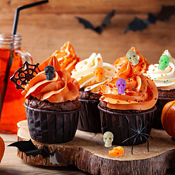 125 pieza de cuentas de plástico de Halloween de 5 colores&nbsp;FIND-DC0006-32