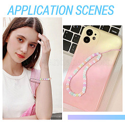 500 шт. светящиеся прозрачные акриловые бусины&nbsp;LACR-TA0001-09