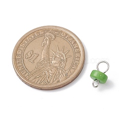 Подвески-коннекторы heishi из синтетической бирюзы&nbsp;PALLOY-JF04247-01