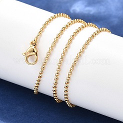 Латунь цепи ожерелья&nbsp;X-MAK-L009-10G