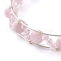 Conjunto de brazaletes curativos de reiki con cuentas de piedras preciosas mixtas naturales y sintéticas para niñas y mujeres&nbsp;X1-BJEW-TA00023