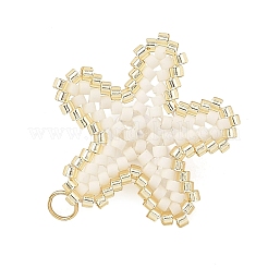 Anhänger aus Miyuki-Glasperlen und Muschelperlen&nbsp;PALLOY-MZ01378-01