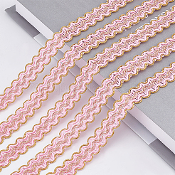 Волнистая кружевная лента из полиэстера и филиграни&nbsp;SENE-WH0003-32B