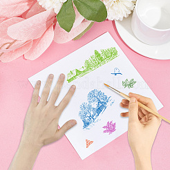 Klarsichtstempel aus PVC-Kunststoff&nbsp;DIY-WH0439-0003