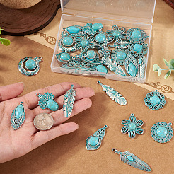30 pz 10 stili pendenti in lega di stile tibetano&nbsp;FIND-TA0010-14