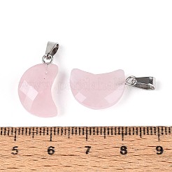 Природного розового кварца подвески&nbsp;G-N349-02I-P
