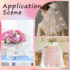 80 шт. кружевные украшения для показа бабочек&nbsp;DIY-CP0012-97