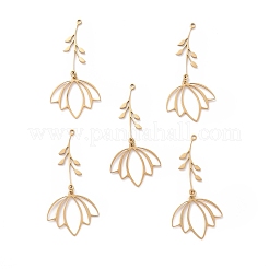 Большие подвески из нержавеющей стали 201 с вакуумным покрытием PVD&nbsp;STAS-S105-LA364-2