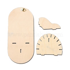 An der Wand befestigtes kleines Kristallregal aus Holz&nbsp;LS-AJEW-L090-A14