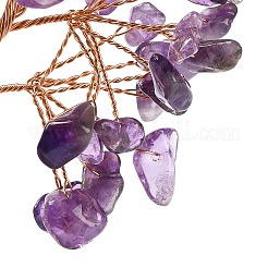 Натуральные аметистовые чипсы дерево жизни украшения&nbsp;DJEW-C016-02F