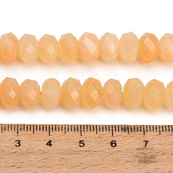 Hilos de cuentas facetadas de jade blanco natural teñido&nbsp;GG-CBAE966-01B-E
