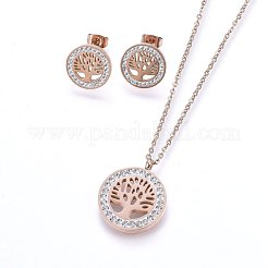 Juegos de joyas de acero inoxidable 304&nbsp;SJEW-H143-04