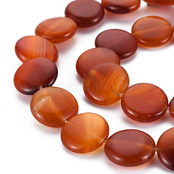 Fili di perline agata rosso naturale&nbsp;G-S359-348