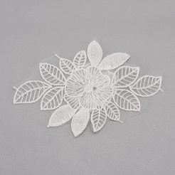 Accessori per costumi da ricamo in pizzo in fibra di latte&nbsp;DIY-WH0019-51