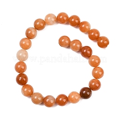 Натуральный красный авантюрин бисер нитей&nbsp;G-L648-A04-16mm