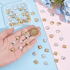 60 шт. 2-х цветные латунные подвески&nbsp;FIND-UN0015-50