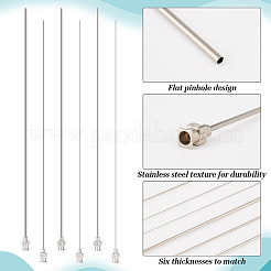6 Stück Dosiernadeln aus 304 Edelstahl mit stumpfer Spitze&nbsp;FIND-FG0003-01