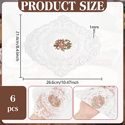 Tischset aus Polyester mit Stickerei&nbsp;AJEW-WH0314-710B