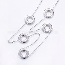 Set di gioielli in acciaio inossidabile 304 anti-ossidazione&nbsp;SJEW-H129-04P