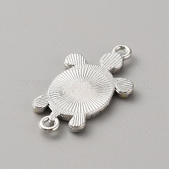Breloques de connecteur en alliage d'émail&nbsp;ENAM-WH0061-47G