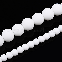 Chapelets de perles en verre opaques&nbsp;GLAA-T032-P8mm-MD02