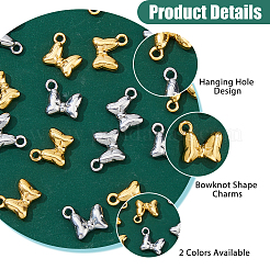 20 Stück 2 Farben 304 Edelstahl-Charms&nbsp;STAS-HS0001-88