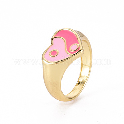 Широкополосные кольца из сплава эмали RJEW-N034-001-RS