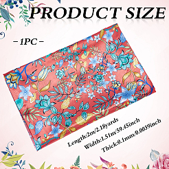 Polyesterstoff mit Blumenmuster&nbsp;AJEW-WH0766-35C