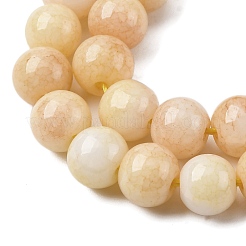 Нити из окрашенных стеклянных бусин с эффектом омбре&nbsp;LS-GLAA-T031-01O-07