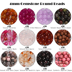 Наборы для самостоятельного изготовления круглых бусин из натуральных и синтетических драгоценных камней&nbsp;DIY-YW0011-51