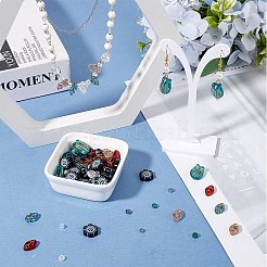 230шт 7 стиля непрозрачные акриловые бусины&nbsp;OACR-SC0001-51