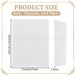 10 шт. пустых картонных досок для рисования и живописи&nbsp;AJEW-WH0248-949A