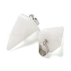 Natürliche weiße Jade Anhänger&nbsp;G-B127-13P-05