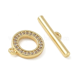 Fermagli a ginocchiera in zircone chiaro micro pavè di ottone&nbsp;CU-CBAC675-06G
