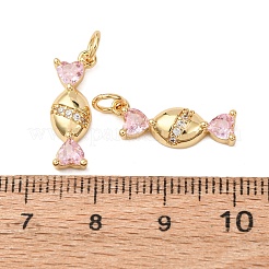 Латунные микро проложить кубического циркония подвески&nbsp;X-KK-D019-23G