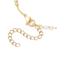 2шт. 2 стиля латунных цепочек ручной работы с гранеными стеклянными звеньями&nbsp;BJEW-JB11772