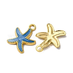 304 Edelstahl-Emaille-Anhänger&nbsp;X1-STAS-L299-19G-05