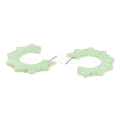 Aretes de sol de acrílico&nbsp;EJEW-I287-01C