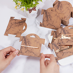 Прямоугольные скрепки для волос&nbsp;CDIS-WH0027-04A-02