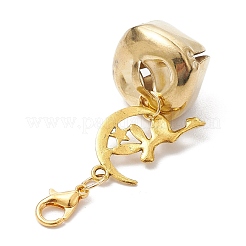 3 pendentif en forme de cloche de fée en alliage de 3 couleurs&nbsp;HJEW-JM02412