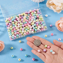 300 pièce de perles d'imitation acryliques opaques&nbsp;OACR-TA0004-95A