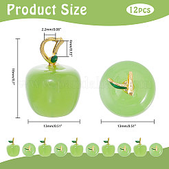 12шт подвески ручной работы лэмпворк&nbsp;LAMP-CA0001-13A