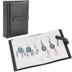 Портативная книга для демонстрации сережек из искусственной кожи&nbsp;EDIS-WH20011-01B