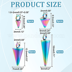 24 шт. 4 подвески из нержавеющей стали 304&nbsp;STAS-UN0045-79