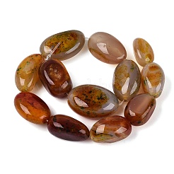 Naturelles multicolores perles d'agate brins&nbsp;G-Q606-74